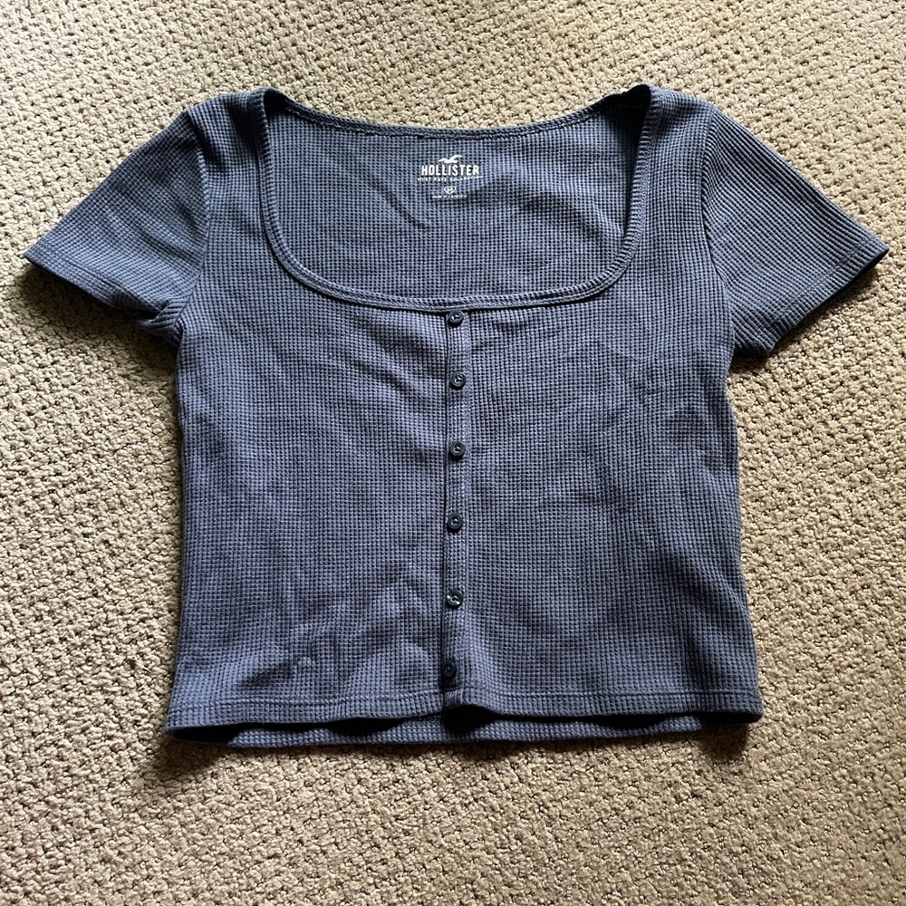 Hollister womens waffle knit tee